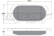 TX 17-64 Brzdové destičky TOMEX Brakes