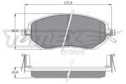 TX 17-65 Sada brzdových destiček, kotoučová brzda TOMEX Brakes