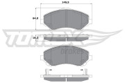 TX 17-67 Sada brzdových destiček, kotoučová brzda TOMEX Brakes