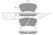 TX 17-68 Brzdové destičky TOMEX Brakes