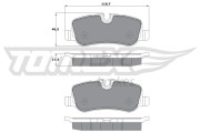 TX 17-72 Sada brzdových destiček, kotoučová brzda TOMEX Brakes