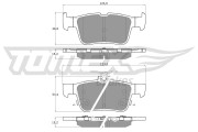 TX 17-76 Sada brzdových destiček, kotoučová brzda TOMEX Brakes