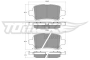 TX 17-88 Sada brzdových destiček, kotoučová brzda TOMEX Brakes