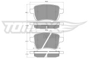 TX 17-94 Sada brzdových destiček, kotoučová brzda TOMEX Brakes