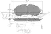 TX 18-04 Sada brzdových destiček, kotoučová brzda TOMEX Brakes