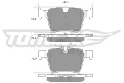 TX 18-16 Brzdové destičky TOMEX Brakes