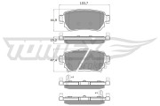 TX 18-27 Sada brzdových destiček, kotoučová brzda TOMEX Brakes