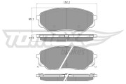 TX 18-28 Sada brzdových destiček, kotoučová brzda TOMEX Brakes