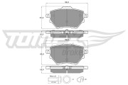 TX 18-36 Sada brzdových destiček, kotoučová brzda TOMEX Brakes