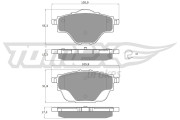 TX 18-37 Sada brzdových destiček, kotoučová brzda TOMEX Brakes