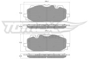 TX 18-60 Sada brzdových destiček, kotoučová brzda TOMEX Brakes