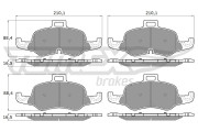 TX 18-61 Sada brzdových destiček, kotoučová brzda TOMEX Brakes