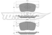 TX 18-63 Sada brzdových destiček, kotoučová brzda TOMEX Brakes