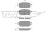 TX 18-69 Sada brzdových destiček, kotoučová brzda TOMEX Brakes