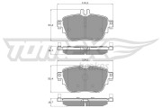 TX 18-76 Sada brzdových destiček, kotoučová brzda TOMEX Brakes