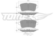 TX 18-79 Sada brzdových destiček, kotoučová brzda TOMEX Brakes