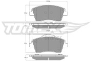 TX 19-15 Sada brzdových destiček, kotoučová brzda TOMEX Brakes