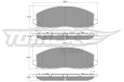 TX 19-19 Sada brzdových destiček, kotoučová brzda TOMEX Brakes