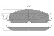 TX 19-20 Sada brzdových destiček, kotoučová brzda TOMEX Brakes