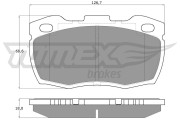 TX 19-23 Sada brzdových destiček, kotoučová brzda TOMEX Brakes