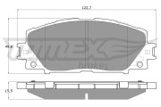 TX 19-35 Sada brzdových destiček, kotoučová brzda TOMEX Brakes