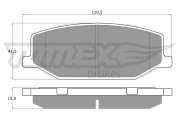 TX 19-36 Sada brzdových destiček, kotoučová brzda TOMEX Brakes