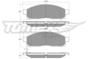 TX 19-37 Sada brzdových destiček, kotoučová brzda TOMEX Brakes