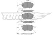 TX 19-39 Sada brzdových destiček, kotoučová brzda TOMEX Brakes