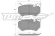 TX 19-43 Sada brzdových destiček, kotoučová brzda TOMEX Brakes