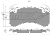 TX 19-44 Sada brzdových destiček, kotoučová brzda TOMEX Brakes