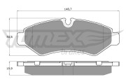 TX 19-51 Sada brzdových destiček, kotoučová brzda TOMEX Brakes