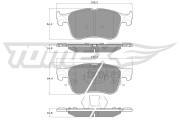 TX 19-70 Sada brzdových destiček, kotoučová brzda TOMEX Brakes