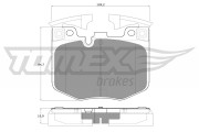 TX 19-86 Sada brzdových destiček, kotoučová brzda TOMEX Brakes