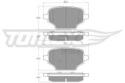 TX 19-92 Sada brzdových destiček, kotoučová brzda TOMEX Brakes