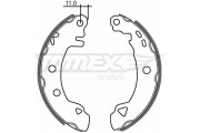 TX 21-02 Sada brzdových čelistí TOMEX Brakes