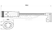 TX 30-56 Vystrazny kontakt, opotrebeni oblozeni TOMEX Brakes