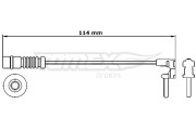 TX 30-69 Vystrazny kontakt, opotrebeni oblozeni TOMEX Brakes