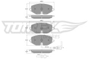 TX 60-09 Sada brzdových destiček, kotoučová brzda TOMEX Brakes