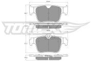 TX 60-10 Sada brzdových destiček, kotoučová brzda TOMEX Brakes