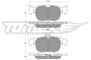 TX 60-11 Sada brzdových destiček, kotoučová brzda TOMEX Brakes