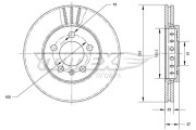 TX 70-03 Brzdový kotouč TOMEX Brakes