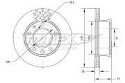 TX 70-07 Brzdový kotouč TOMEX Brakes