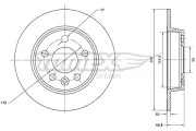 TX 70-16 Brzdový kotouč TOMEX Brakes