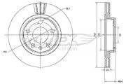 TX 70-21 Brzdový kotouč TOMEX Brakes