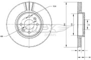 TX 70-22 Brzdový kotouč TOMEX Brakes