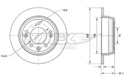 TX 70-51 Brzdový kotouč TOMEX Brakes