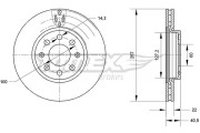 TX 70-85 Brzdový kotouč TOMEX Brakes