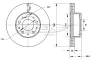 TX 70-95 Brzdový kotouč TOMEX Brakes