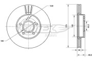 TX 71-11 Brzdový kotouč TOMEX Brakes