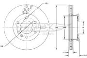 TX 71-19 Brzdový kotouč TOMEX Brakes